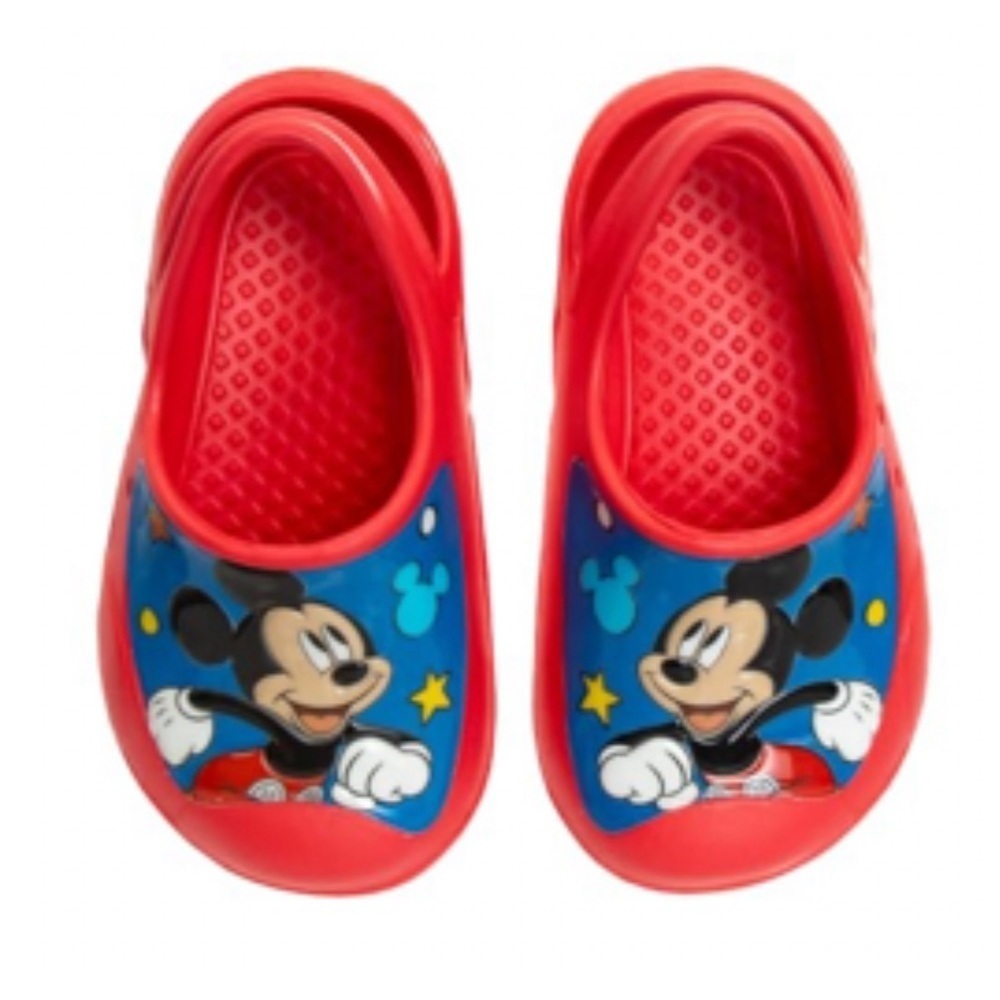 NWT Josmo Boys Clog Water Slides - Mickey Mouse Summer Sandal Kids Pool Shoes